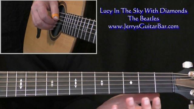 Beatles Lucy In The Sky With Diamonds Intro Guitar Lesson смотреть онлайн