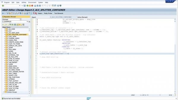 ABAP Splitter Container to Display 2 SALV Grids [english]