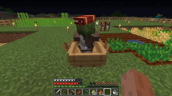 Как правильно ВЫЛЕЧИТЬ ЗОМБИ-ЖИТЕЛЯ#minecraft