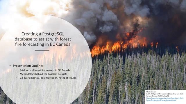 Developing a PostgreSQL database to assist with Forest Fire Forecasting in British Columbia, Canada смотреть онлайн