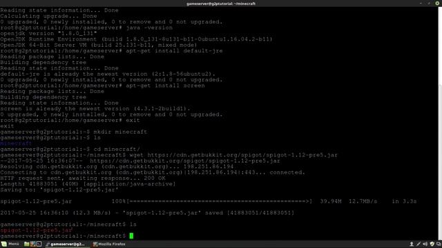 #3 Linux - Installation von Minecraft, Java und Screen смотреть онлайн