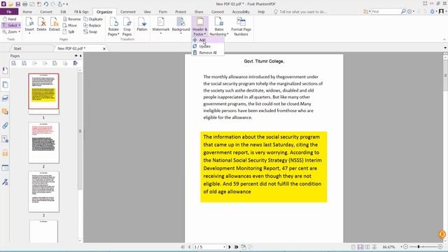How to Add Header and Footer to PDF File using Foxit PhantomPDF смотреть онлайн
