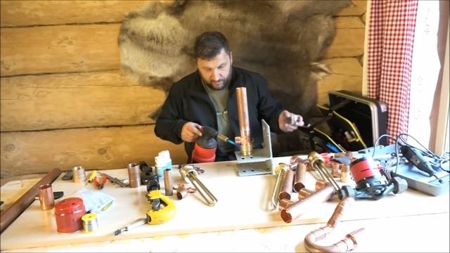 Котел из меди, своими руками за три часа. Часть вторая. смотреть онлайн