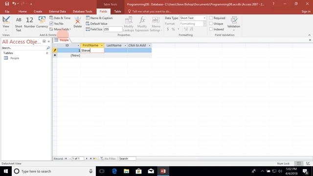 2. Microsoft Access 2016 Basics - Tables смотреть онлайн