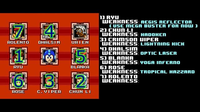 Street Fighter X Mega Man - Boss Order / Weaknesses смотреть онлайн