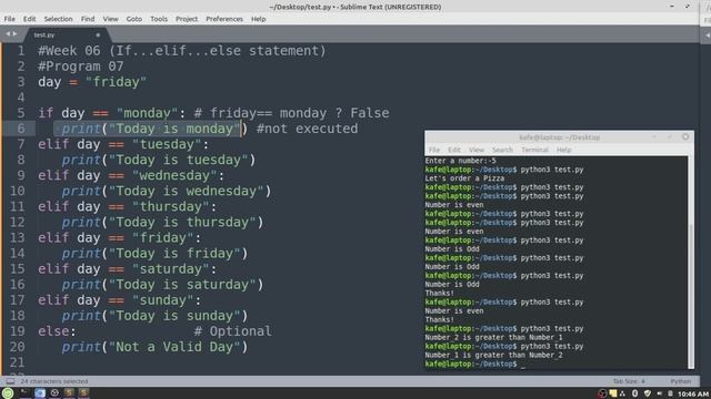 if, if else, if elif...else, and nested if statements || Programming with Python (Week#06) смотреть онлайн