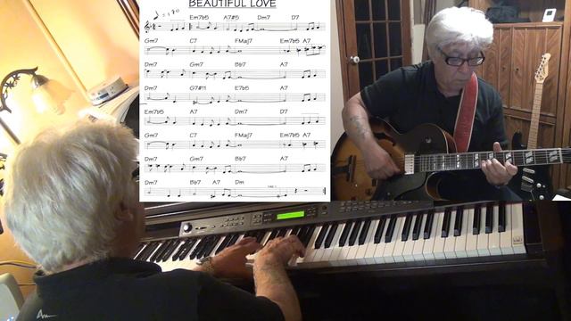 Beautiful Love - guitar & piano jazz cover - Yvan Jacques смотреть онлайн