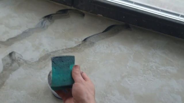 Тёплый каменный подоконник. Имитация каменного среза . смотреть онлайн