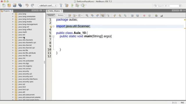Programar em Java - Importar pacotes/classes - Aula 10 смотреть онлайн