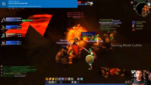 Ragefire Chasm - Shaman Level 14 - WoW 1.12.1 Elysium Live Stream смотреть онлайн