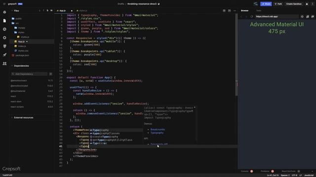 FULL Guide to Media Query in Material UI | MUI V5 ? смотреть онлайн