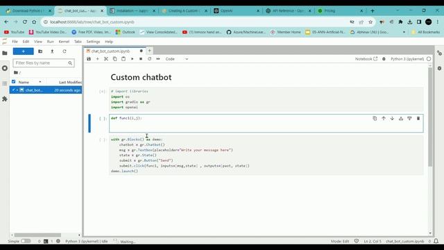 Create Your Own Chatbot Therapist using OpenAI, Python, and Gradio (Custom Chatbot A to Z) #chatgpt смотреть онлайн