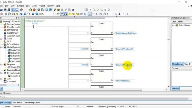Delta AS PLC Modbus TCP control MS300 with CMM-EIP01 смотреть онлайн