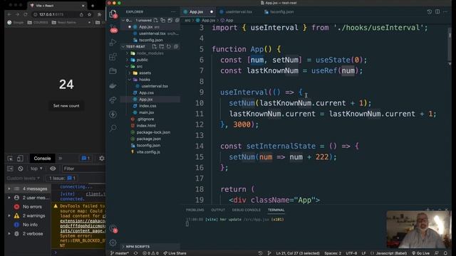 How derive state works in a React component смотреть онлайн