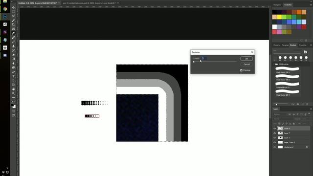 Tutorial: Dither pattern blending in photoshop. смотреть онлайн