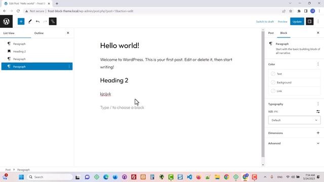 WordPress 6.2 Block Editor basics for Bloggers смотреть онлайн