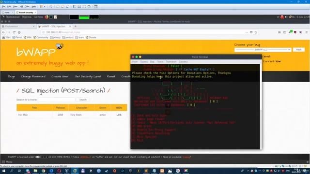 SQL инъекции - поиск SQL уязвимостей с помощью v3nom scanner смотреть онлайн