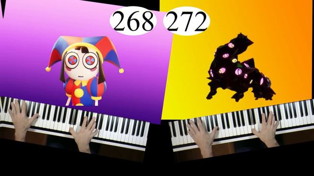 Pomni vs Kaufmo Abstracted (PIANO BATTLE) смотреть онлайн