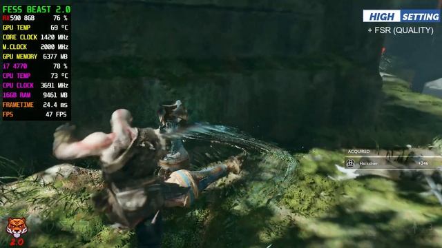 GOD OF WAR - RX 590 + i7 4770 | All Settings + FSR Tested смотреть онлайн
