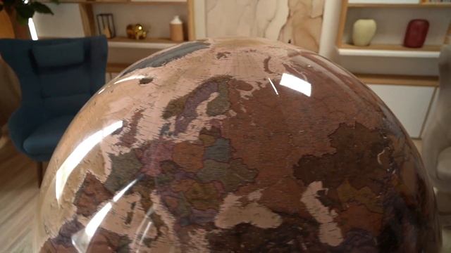 Самовращающийся политический глобус в стиле ретро 130 см, на пластиковой подставке смотреть онлайн