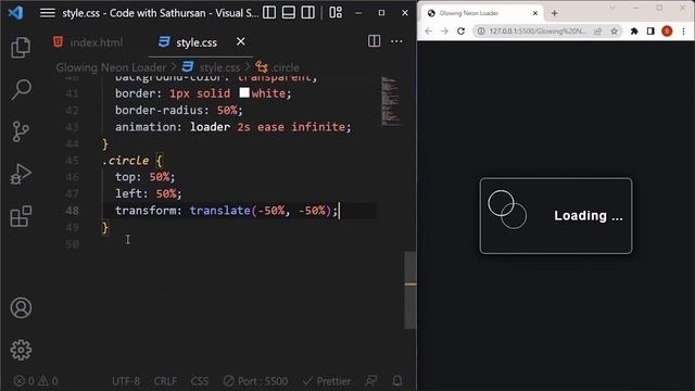 ?CSS TRENDING?CSS Glowing Neon Loader using HTML & CSS | CSS Neon Effect | CSS Loading Animation смотреть онлайн