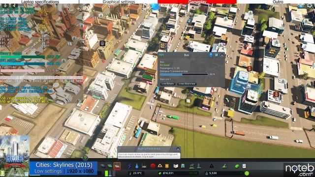 Asus Vivobook OLED (K513) - Cities: Skylines Gameplay Benchmark (i5-1135G7, Iris Xe) смотреть онлайн