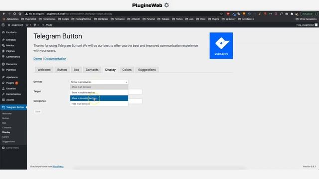 ✅ QUADLAYERS TELEGRAM BUTTON WORDPRESS PLUGIN смотреть онлайн