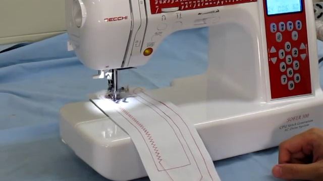 Necchi Sofia 300 Sewing Machine Demonstration смотреть онлайн