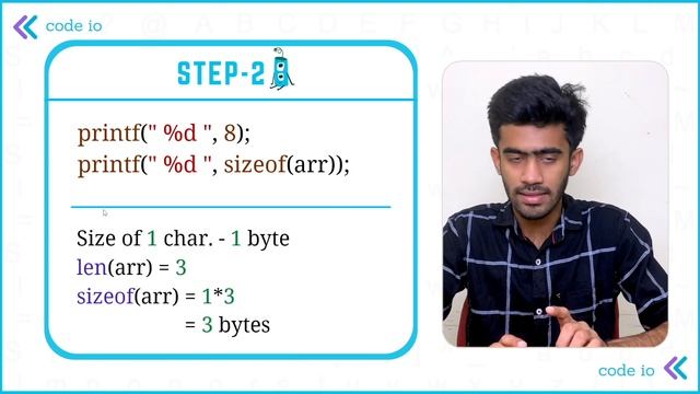 Char Pointer (sizeof) | C-Aptitude | Ep-14 | Interview Preparation | English | code io смотреть онлайн