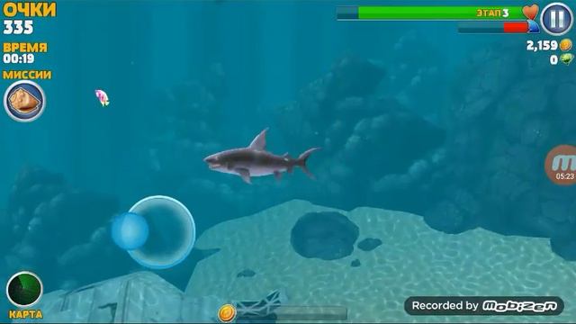 Я почти открыл белую акулу в игре Hangry Shark смотреть онлайн