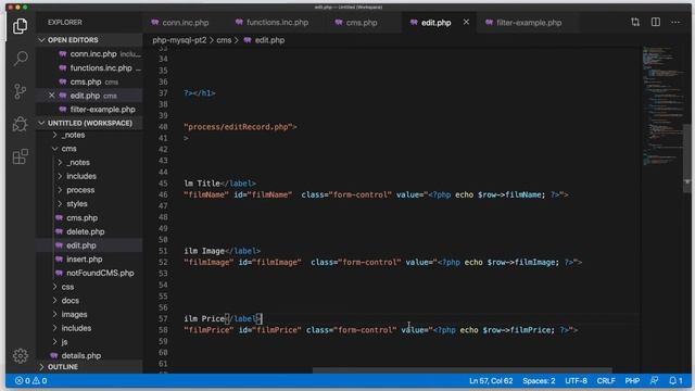 Building a CMS with PHP/MySQL - Editing a Record (Video 3 of 5) смотреть онлайн