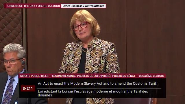 S-211: An act to enact the Modern Slavery Act and to amend the Customs Tariff смотреть онлайн