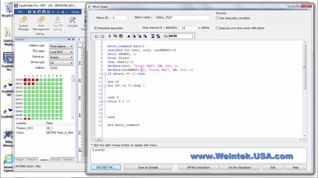 Macro Basics with EasyBuilder Pro V6 Weintek Basic Automated Sequences Commands смотреть онлайн