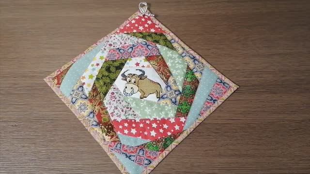 Новогодняя кухонная прихватка. смотреть онлайн