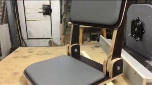 Сиденье в лодку ПВХ поворотное складное с креплением на лейктрос