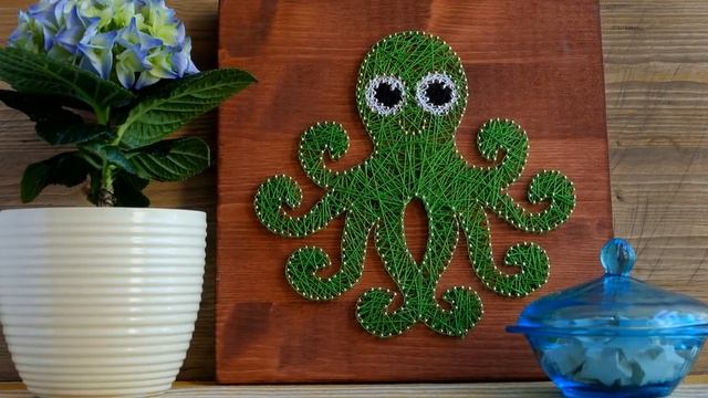 Картины из гвоздей и ниток. Поделки своими руками в технике String art: идеи для начинающих смотреть онлайн