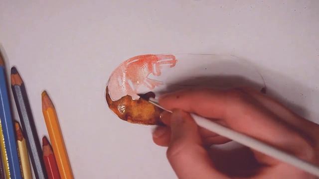 Как нарисовать пончик, донатс. Рисуем пончик акварелью. how to draw a donut смотреть онлайн