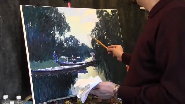 Рисуй как Моне. Приемы Клода Моне, импрессионизм, работа с фотоматериала, художник Артём Пучков. смотреть онлайн