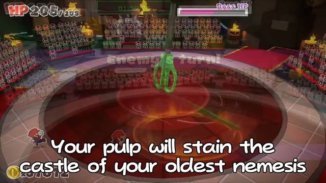 The Dual-Bladed Duelist, Scissors WITH LYRICS - Paper Mario: The Origami King Cover смотреть онлайн