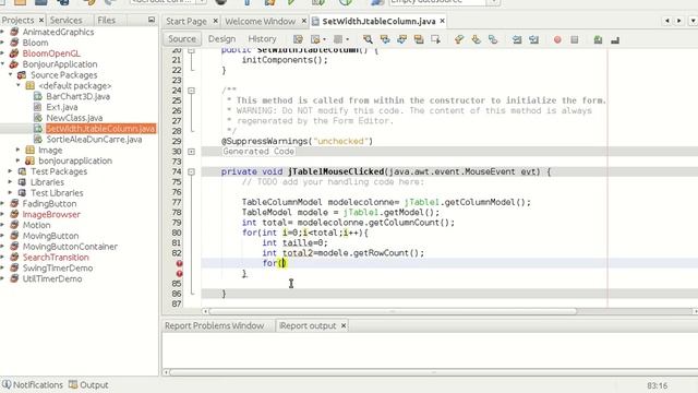 Set a column width of JTable according to the text| java programming смотреть онлайн