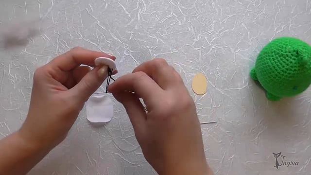 Как сделать глаза игрушке? ๏̯͡๏ Вязаные игрушки мастер-классы Ольги Ингрии смотреть онлайн