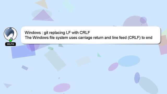 Windows : git replacing LF with CRLF смотреть онлайн