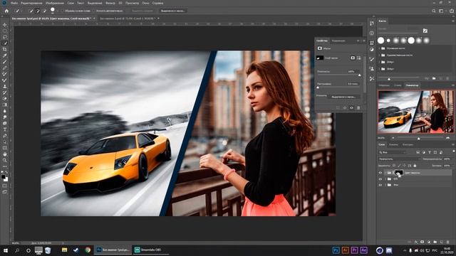 Как поменять цвет объекта в Photoshop | Как изменить цвет глаз | Как поменять цвет одежды смотреть онлайн