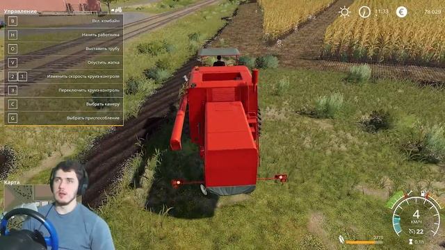 КУПИЛ КОМБАЙН СОБИРАЕМ ПЕРВЫЙ УРОЖАЙ - Farming Simulator 2019 смотреть онлайн