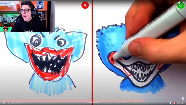 REAGIAMO ALLE MIGLIORI CREAZIONI SU HUGGY WUGGY DA POPPY PLAYTIME!! (Squid Game, Among Us) смотреть онлайн