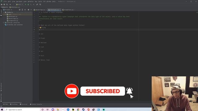 How to Program in Python - Episode One (DocStrings, Data Types, and Exception Handling) смотреть онлайн