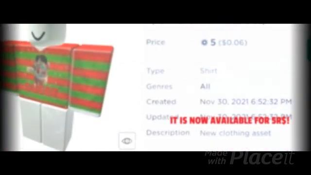 Roblox NEW Xmas 2021 Guest Shirt смотреть онлайн