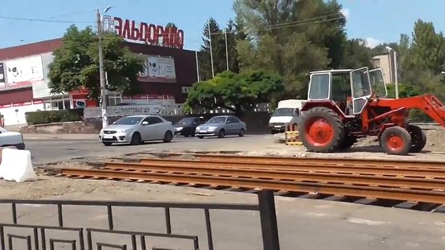 Новости Днепродзержинска 1.08.2016. Замена трамвайных путей смотреть онлайн