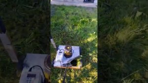 Самодельная газонокосилка. Прототип из фанеры и дерева ©Mixbr