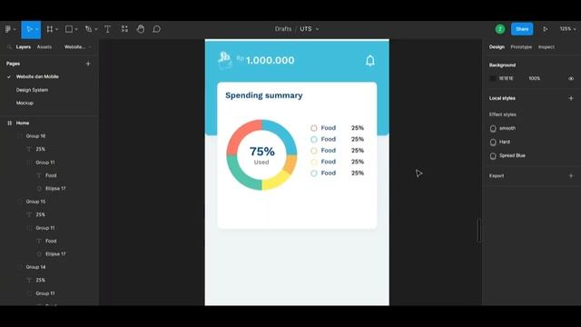 Figma Speed Art #2 | Create Money Tracker App from scratch смотреть онлайн